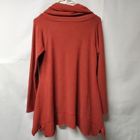 Soft Surroundings Ava Cowl Neck Tunic In Rust - Picture 6 of 6